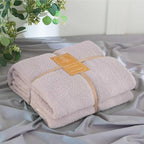 Soft Fuzzy Throw Blanket - Light Grey Cozy Warm Knit Fluffy Plush, Lightweight & Breathable, Throw for Bed, Chair, Sofa, Couch, Outdoor, 50"X60", Oeko-TEX Certified