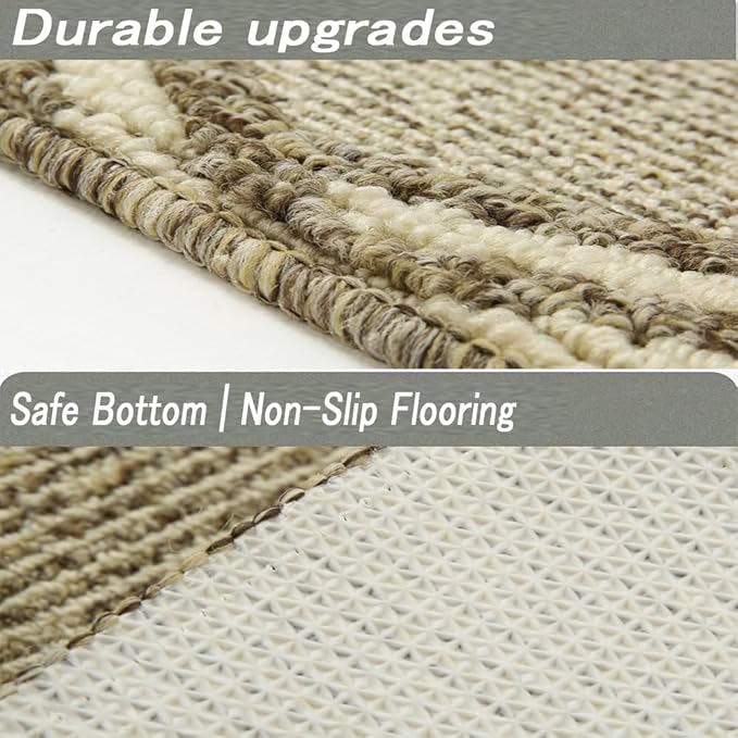 Indoor Doormat, Non-Slip Front Door Mats, Outdoor Welcome Mat Washable, Low Profile Indoor DoorMats for Entryway, Floor Inside Back Door Mats (32"x48")