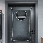 XL Large Hanging Laundry Bag with Hanging Hooks, Over the Door Laundry Bag and Hanging Laundry Hamper with Zipper, Hanging Storage Bag for Laundry, Toys, Towels, 36x 22 Inch,Grey.