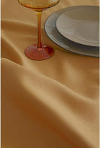 Solino Home Linen Table Runner 120 Inches Long - 100% Pure Linen Caramel Dining Table Runner 14 x 120 Inch for Fall, Autumn, Thanksgiving - Fete