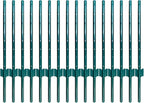 ARIFARO Fence Posts 3 Feet Sturdy Duty Metal Fencing Poles, Pack of 16, No Dig Garden U Post for Wire Fencing Steel Post for Yard, Outdoor Wire
