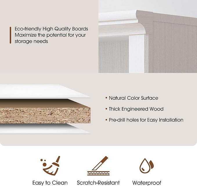 30" Bookcase, White Floor Standing Bookshelf, 2-Tier Display Shelves Open Storage Organizer, Book Case for Living Room Hallway Kitchen Home Office Bedroom, White 2 Tiers