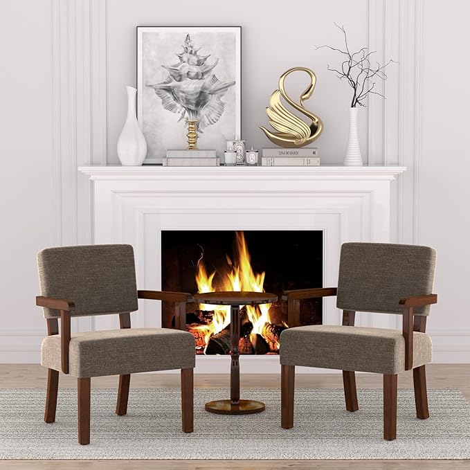 Accent Chair, Living Room Chairs Oversized with Soft Seat and Armrests for Dinning Bedroom Reading and Waiting Rooms
