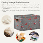 Storage Basket Bin Firefighter Equipment and Tools Organizer Basket Collapsible Shelf Basket Cube with handle for Nursery Bedroom Bathroom