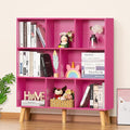 LEYAOYAO 3 Tier Bookshelf with Legs - Pink