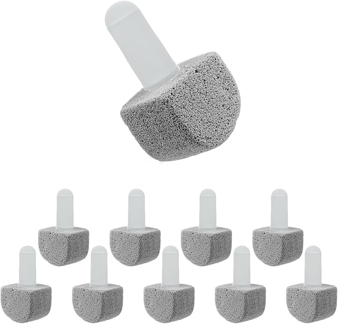10 Packs Pumice Stone for Toilet Cleaning,Pumice Toilet Bowl Cleaning for Cleaning Toilet,Bathtubs,Kitchen Sink,Grill(Refill)