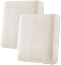 H.VERSAILTEX Super Stretch Individual Seat Cushion Covers Sofa Covers Couch Cushion Covers Slipcover Sets Thick Jacquard Textured Twill Fabric (2 Piece Medium Sofa Cushion Covers, Ivory)