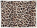 HZOHNAGO Leopard Print Tapestry Rustic Brown Leopard Wild Animal Printed Wall Tapestry Painting Wall Hanging for Bedroom Living Room Dorm 80" W x 60" H