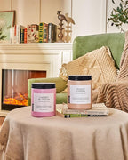 M&SENSE Cherry Blossom Scented Spring Candle, 19.4oz 110 Hours Long Lasting Natural Soy Wax Stress Relief Aromatherapy Romantic Candle for Women & Bedroom Decor