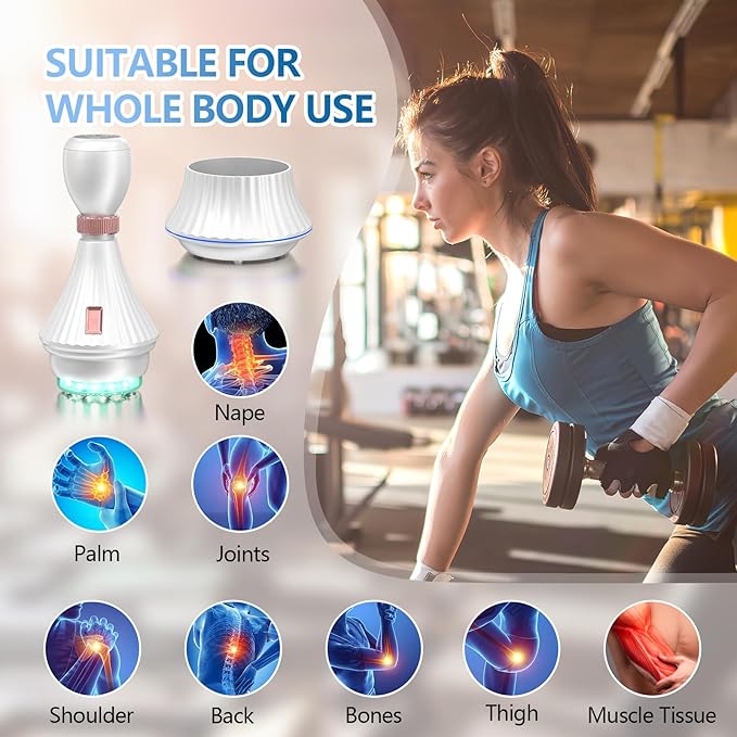 KTS Smart Cupping Therapy Set with Clean Base, 4-in-1 Electric Cupping Therapy Massager, Multi-Function Vacuum Therapy for Pain Relief, Blood Circulation