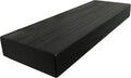 joelsantiques 24 Inch Wooden Floating Shelves for Wall - 24x6x2 in - Made of Natural Wood - Short Heavy Duty Rustic Wall Shelves for Bedroom - Perfect for Bathroom, Kitchen - Black