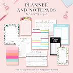 Bliss Collections Monthly Planning Pad, To Do List Notebook - Undated Tear-Off Sheets Notepad - Work Calendar, Organizer, Scheduler for Goals, Tasks - The Essential, 12" x 18", 18 Sheets