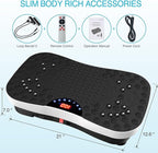 AXV Vibration Plate Exercise Machine Whole Body Workout Portable Mini Vibrate Fitness Platform Lymphatic Drainage Machine for Weight Loss Shaping Toning Wellness Home Gyms Workout (Mini)
