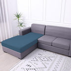 hyha Waterproof Sectional Couch Covers, Non Slip Sofa Couch Cushion Covers L Shape, Thick Stretch Jacquard Fabric, Washable Sofa Slipcovers with Elastic Bottom (1 Piece for Chaise XL, Blue)
