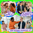 Christmas Unique Long Distance Friendship Gifts Cute Crochet Alien Plush Handmade My Person Fun Figures for Childhood Friends Besties Birthday