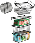 Freezer Organizer Bins，Upgraded Bottom Leak-Proof net，4 Pack，Encryption and Hardening ，Deep Freezer Organizer Bins for 5 to 7 Cu.FT Small Chest Freezer， Easy Get Bottom Foods