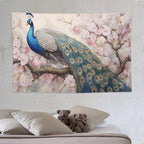 Peacock Tapestry Peacock Tapestries Fabric Wall Hanging Aesthetic Space Garden Indoor Outdoor Wall Art Tablecloth Bedspread Decoration for Bedroom Dormitory Living Room Home Decor 60"x90"