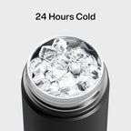 Kids Insualated Water Bottle with Straw - 12oz Stainless Steel Water Bottle with Dual Spouts, Leak-Proof, BPA-Free, Double Wall Vacuum Keeps Cold for 24 Hours for Sports, Travel, School (Black Night)