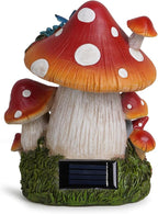 Hodao Spring Garden Mushroom Gnomes Decorations Mushroom House Ornaments Decor for Porch, Garden Yard Spring Lighting House for Outdoor Decor Birthday Gifts for Mom, Grandma,Women