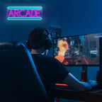 Arcade Neon Sign Arcade Neon Light for Wall Decor USB Powered Dimmable Arcade LED Neon Lights Sign for Game Room for Game Room Recreation Living Room Birthday Gift Man Cave Bedroom Decor