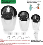 3 Pack Self Watering Wall Hanging Planter Pots Vertical Garden Window Hang Mount Indoor Outdoor Plant Flower Basket for Kitchen Herbs Balcony Railing Shelf Fence Bedroom Trellis Decor Modern White Box