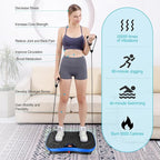 AXV Vibration Plate Exercise Machine Whole Body Workout Portable Mini Vibrate Fitness Platform Lymphatic Drainage Machine for Weight Loss Shaping Toning Wellness Home Gyms Workout (Mini)