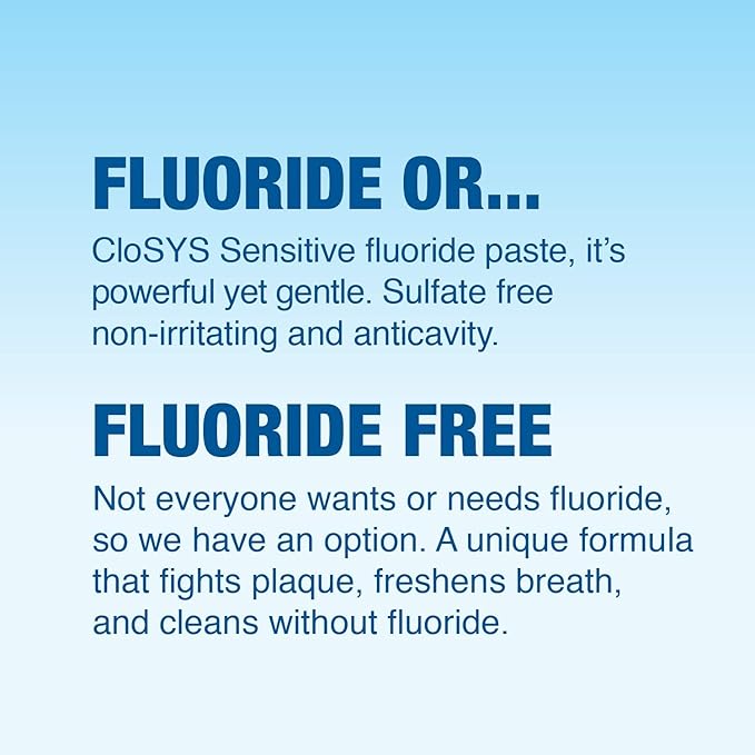 CloSYS Fluoride Toothpaste, 7 Ounce (Pack of 2) Gentle Mint, Whitening, Enamel Protection, Sulfate Free