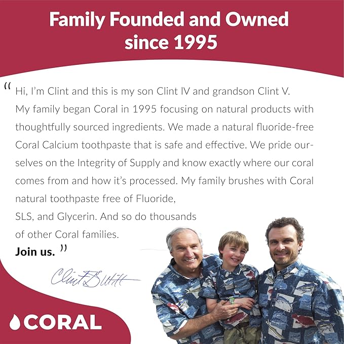 Coral Nano Silver Kids Fluoride Free Foaming Bubble Berry Coral Calcium Toothpaste, Natural Formula, SLS and Glycerin Free - 4 Ounce