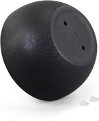 10 inch Hanging Planters for Indoor Outdoor Plants, 2 Pack Hanging Flower Pots with Drainage Holes and Chain for Garden Porch Plants, Round Plastic Hanging Baskets for House Plants, Black