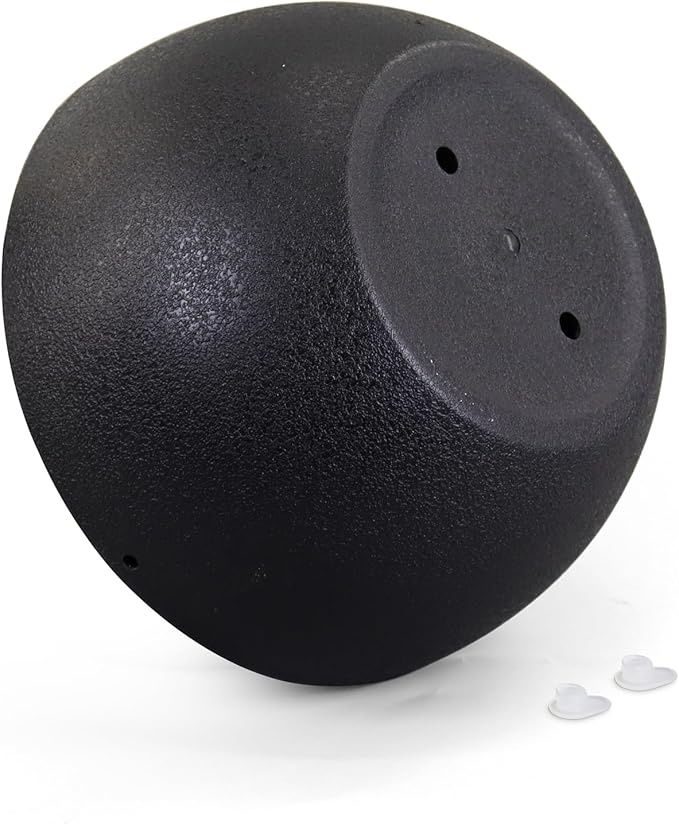 12 inch Large Hanging Planters for Indoor Outdoor Plants, 2 Pack Hanging Flower Pots with Drainage Holes and Chain for Garden Porch Plants, Plastic Hanging Baskets for House Plants, Black