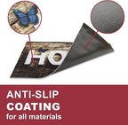 Floor Mat - for Indoor and Outdoor Use - Doormat - Non-Slip - Front Door Shoe Scraper - Size: 17x29