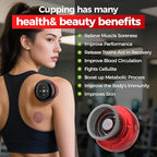 5-in-1 Smart Cupping Therapy Set 2pcs, 12-Level Temperature & Suction Control, Massage Cupping Kit for Targeted Pain Relief, Neck/Shoulder/Back Muscle Soreness & Blood Circulation Improvement