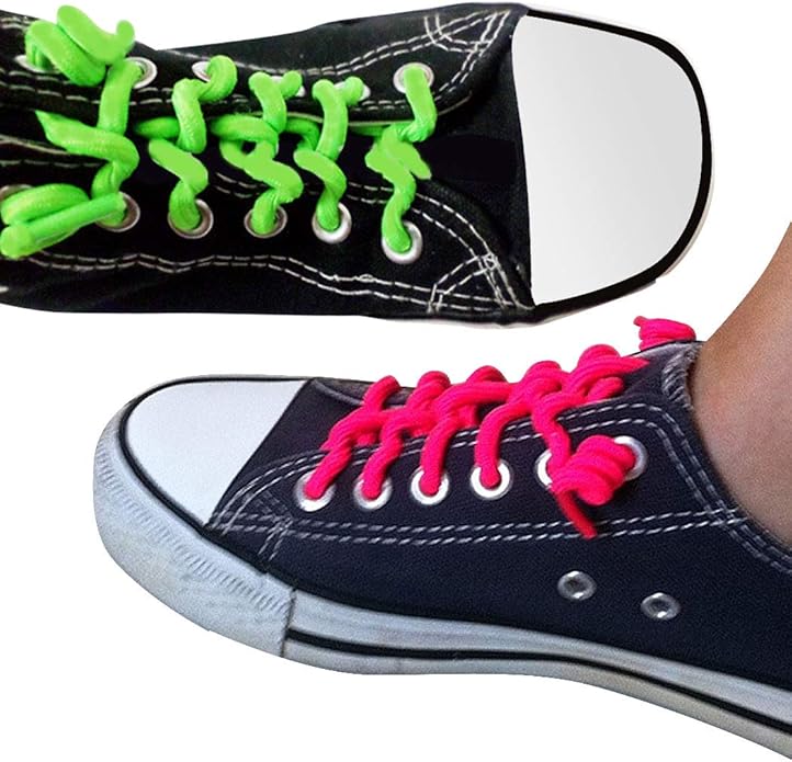 FOOTMATTERS Curly No Tie Shoe Laces - Elastic Spring Laces
