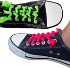 FOOTMATTERS Curly No Tie Shoe Laces - Elastic Spring Laces