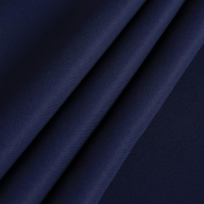 sancua Rectangle Tablecloth - 70 x 108 Inch - Stain and Wrinkle Resistant Washable Polyester Table Cloth, Decorative Fabric Table Cover for Dining Tables, Buffet Parties and Camping, Navy