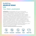 Seaweed Bath Co. Bubbling Muscle Soak, Tea Tree Lavender Scent, 12 Ounce, Sustainably Harvested Seaweed, French Sea Clay, Arnica