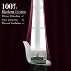 120" Wx108 L Linen Room Divider Drapes for Doorway/Glass Window/Sliding Door/Patio, Extra Wide Pinch Pleated Full Blackout Curtains for Girls Boys Teen Kids Room, 1 Panel, Lilac
