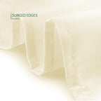 Surmente Ivory Tablecloth for Round Tables, 90-inch Round Table Cloths for Weddings, Banquets, or Restaurants