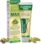 Bentodent Calcium Bentonite Clay Toothpaste Fluoride-Free SLS Free Natural Toothpaste for Family Including Kids (Combo Pack (Mint & Cardamom))