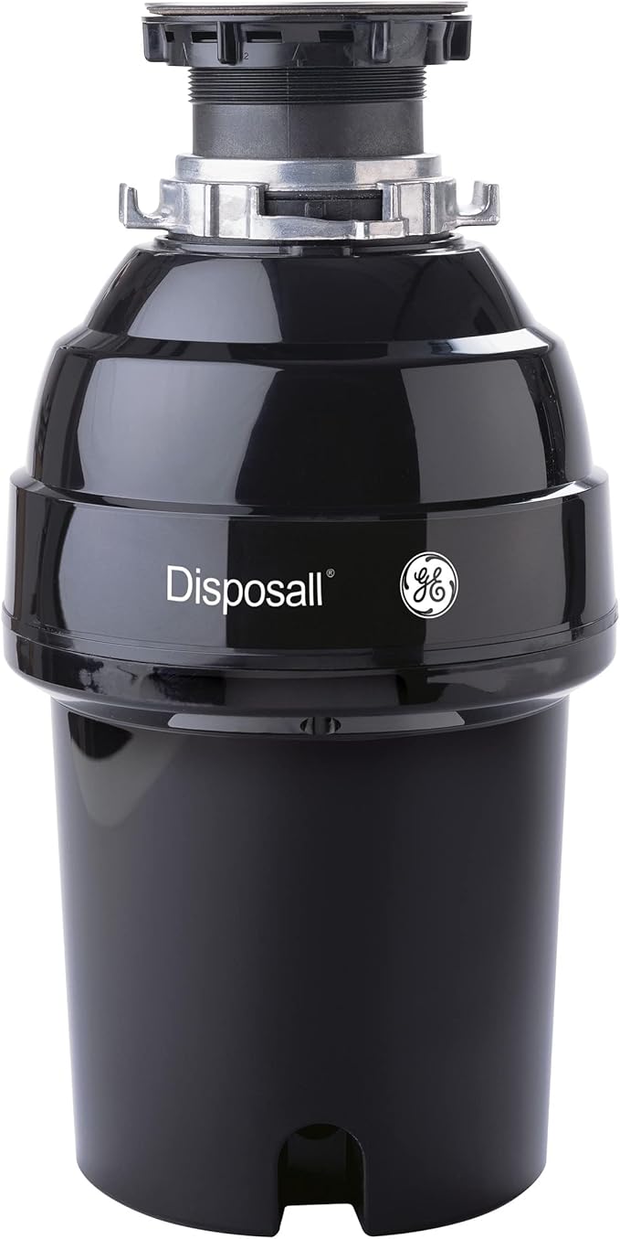 GE Disposall Continuous Feed 1 Horsepower Motor Garbage Disposer, Good for Grinding: Cooked Meat, Beans, & Seeds, Easy Install Kit, Non-Corded, Recommended Families of 4 or More, GFC1020N