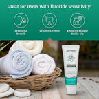 SprinJene Natural Total Care Fluoride Free Toothpaste for Strong Teeth & Gums - Natural Toothpaste to Soothe Dry Mouth & Freshen Breath | 4 Pack