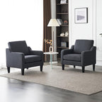 VINGLI Accent Chairs for Living Room Chairs Mid Century Modern Chair Sofa Chair Upholstered Arm Chair with Scooped Arms for Bedroom, Apartment, Office, Studio, Waiting Room, Play Room