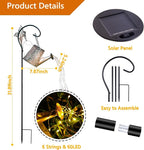 Solar Watering Can Light, Solar Outdoor Decorative,Garden Decor Lights for Yard, IP65 Waterproof Hanging Lantern Landscape Lights, Garden Gifts for Mom, Grandma Women Birthday