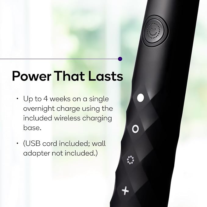 Burst Original Sonic Electric Toothbrush for Adults (Black) | Soft Bristle Deep Clean Stain & Plaque Removal | 3 Modes: Teeth Whitening, Sensitive & Massage