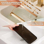 YUPER Bathroom Counter Organizer, 2-Tier Bathroom Organizer Countertop with Toothbrush Holder, Makeup Storage Shelf Vanity Tray Perfume Organizer, Bedroom Kicthen Counter Storage Sink Shelf Gold