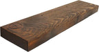 joelsantiques Floating Shelf, Wood Wall Shelf, Natural Wooden Home Decor for Bathroom Kitchen Bedroom, Hanging Mounted Invisible Bracket (Medium Brown, 7" Deep x 36" Wide)