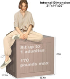 30 Gallon Deck Box Large Outdoor Storage for Patio Furniture,Outdoor Cushions,Garden Tools and Pool Supplies,Waterproof,Resin,Lockable(Grey)
