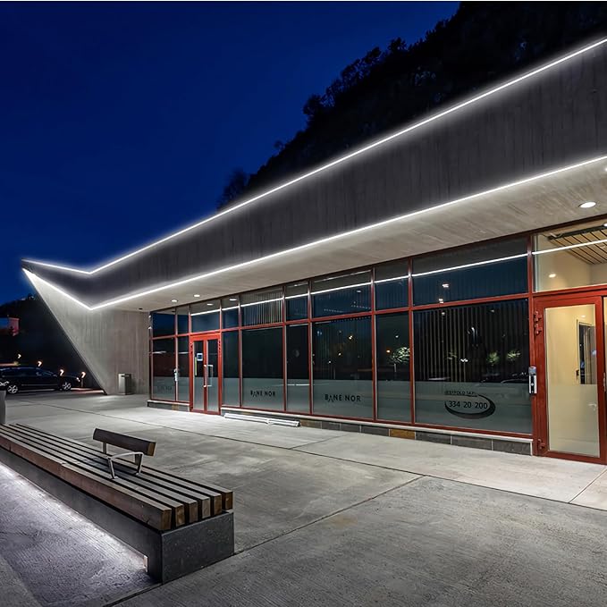 GZBtech Flexible LED Neon Rope Lights 100FT,AC 110-120V Waterproof Strip Light, 120 LEDs/M Cuttable Connectable Neon Lighting for Indoor Outdoor Home Decor/Commercial Building Use-Cold White 30M