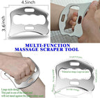 4 in 1 Stainless Steel Muscle Scraper Tool Set, IASTM Physical Therapy Massage Tools, Gua Sha Massage Scraping Tool with Storage Case