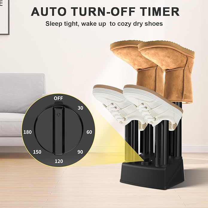 Boot Dryers Shoe Dryer: Boot Warmer and Deodorizer with Fan, Boot Dryer for Work Boots with Timer, Shoe Dryers for Sneakers